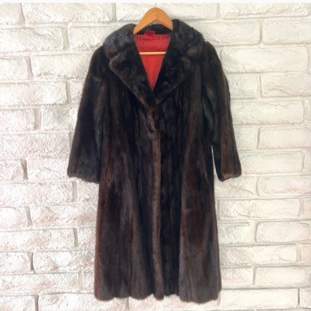 Full-length vintage Mink Fur Coat